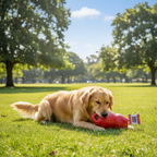 KONG Bounzer Dog Toy L – Durable Rubber Fetch Toy