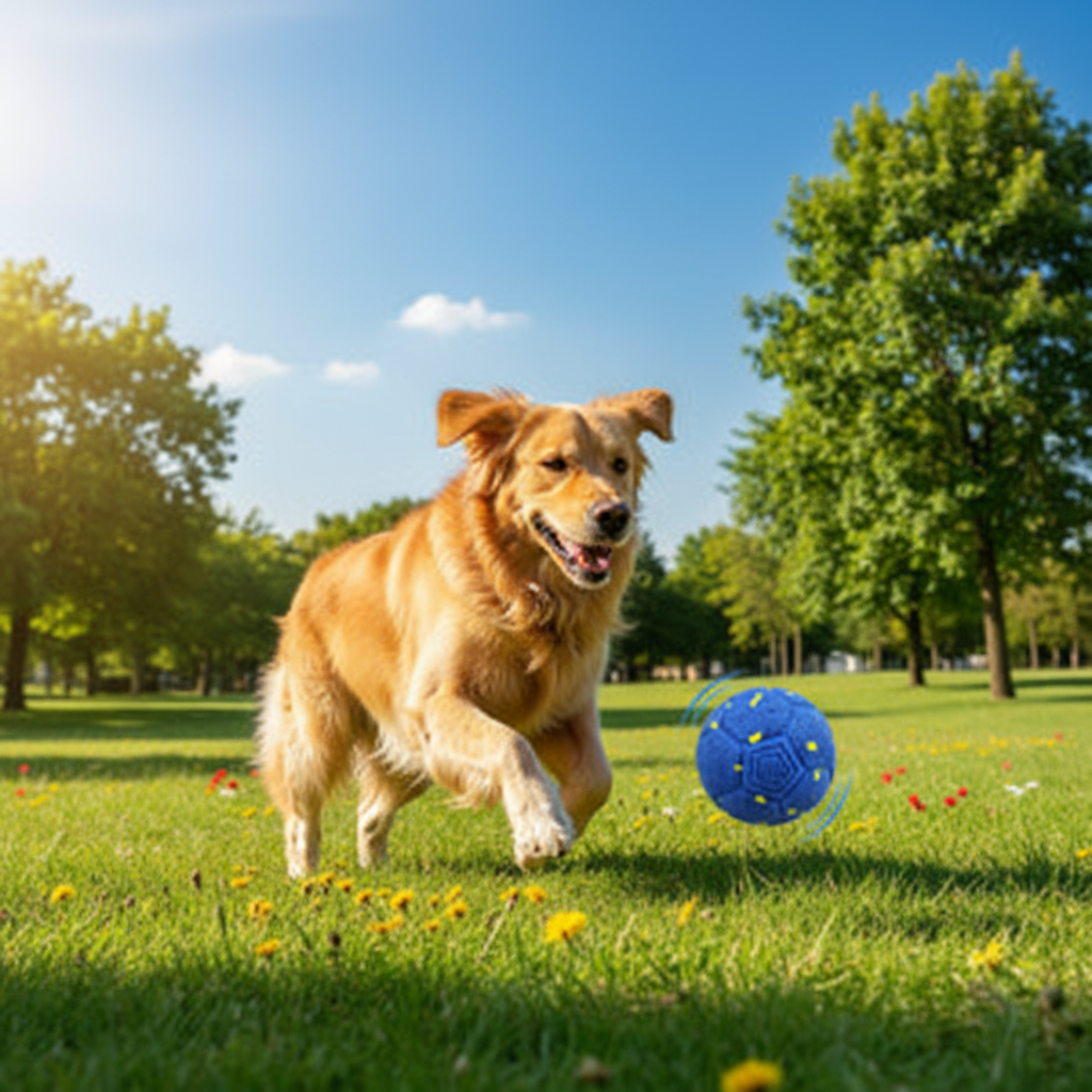 Smart Dog Ball 8cm – Automatic Waterproof Interactive Toy
