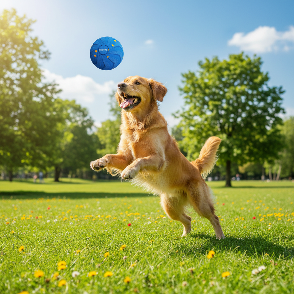 Interactive E-TPU Dog Ball – Random Bouncing Toy