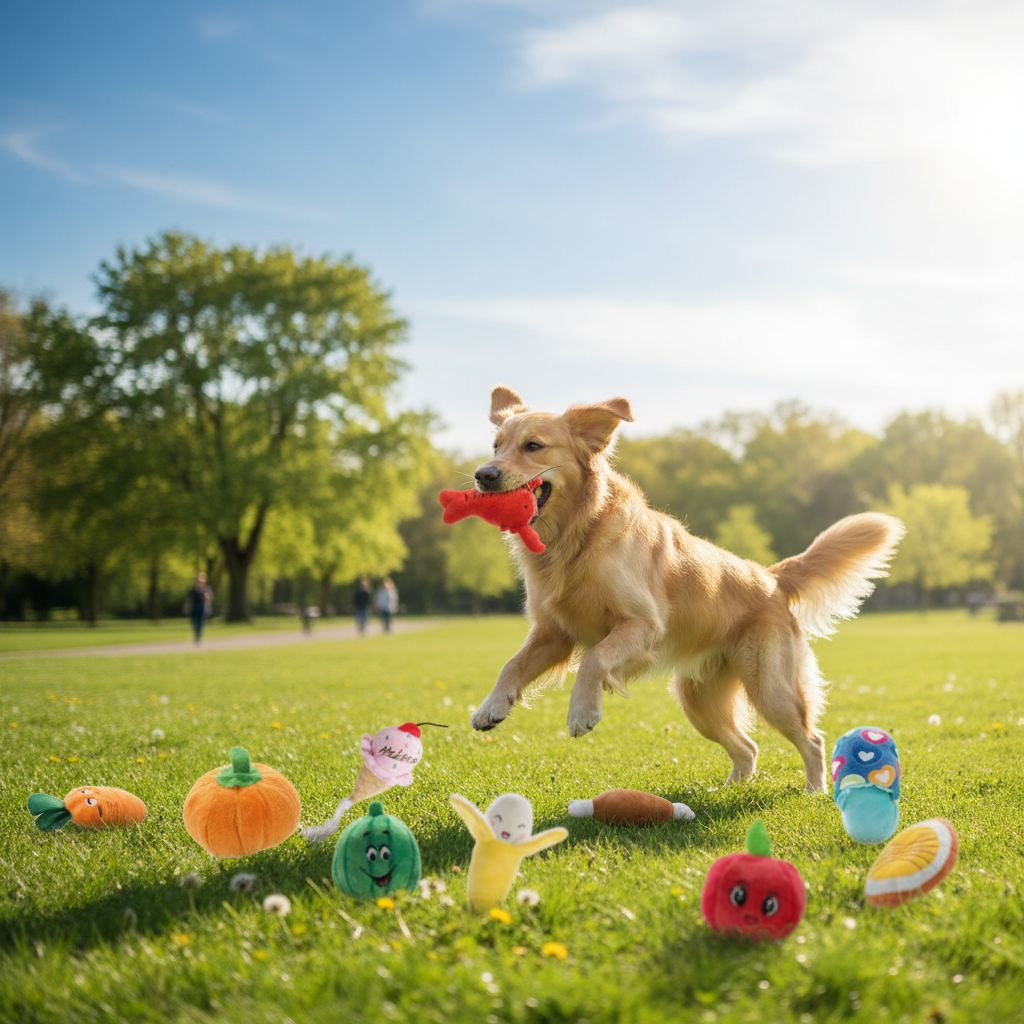 Dog Squeaky Plush Toy Pack – 10/20/50 Pieces