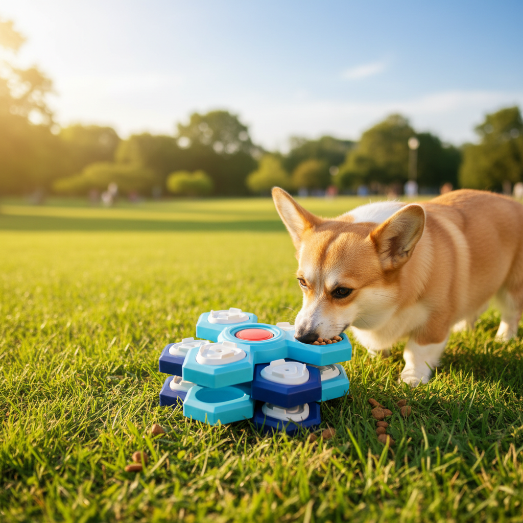 Dog Puzzle Training Toy – Slow Feed Tray