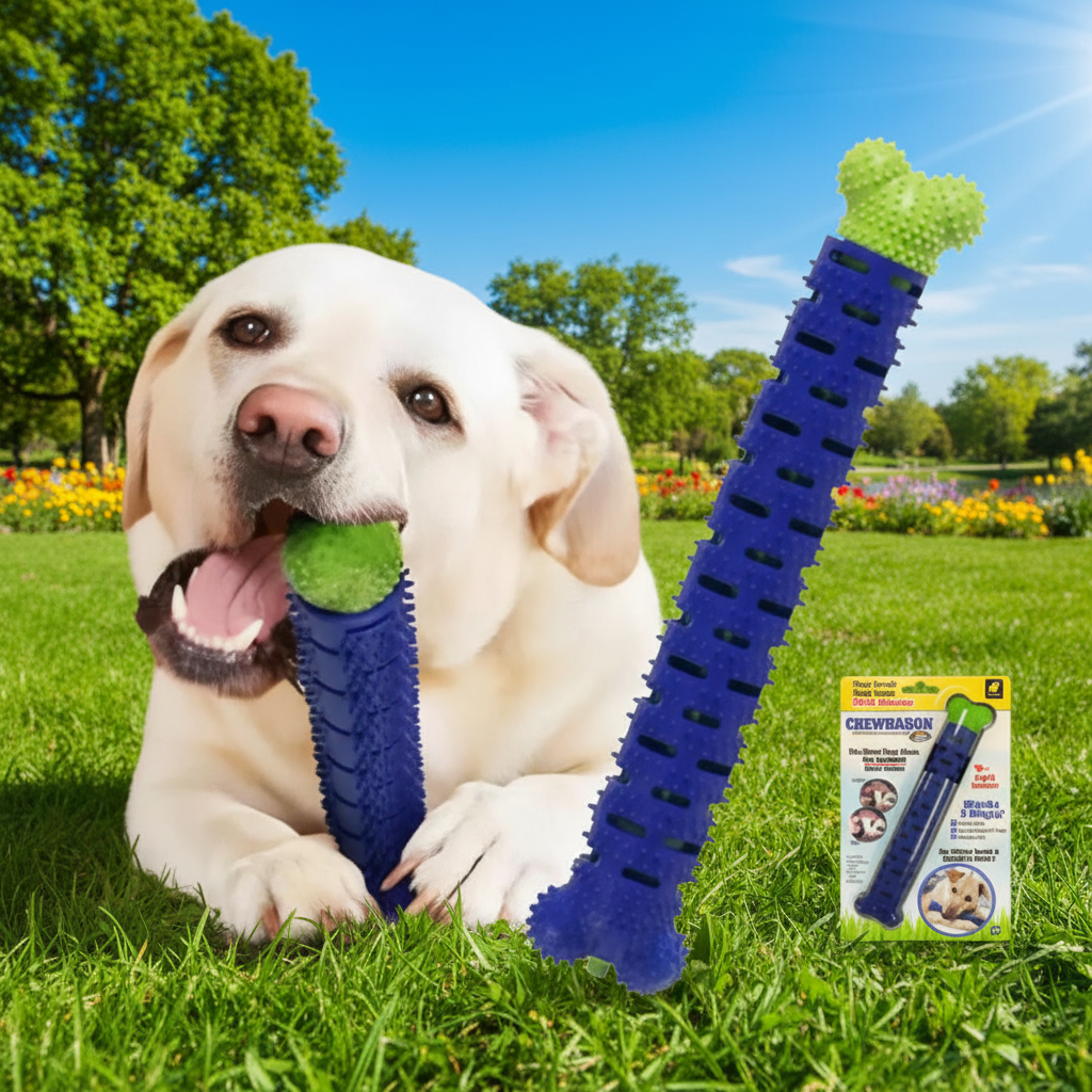 Food Grade Rubber Dog Toothbrush Chew Toy
