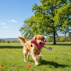 Pink Flamingo Plush Rope Dog Toy for All Sizes