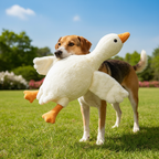50cm Soft Goose Plush Dog Toy – Calming Anxiety Relief