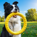 Indestructible Dog Ring Toy – Floating for All Sizes