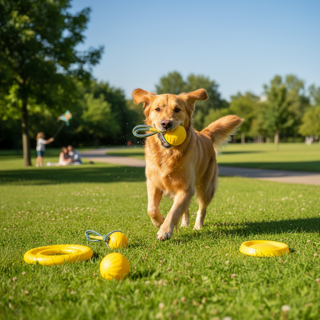 EVA Floating Ball with Rope – Bite Resistant Training Toy