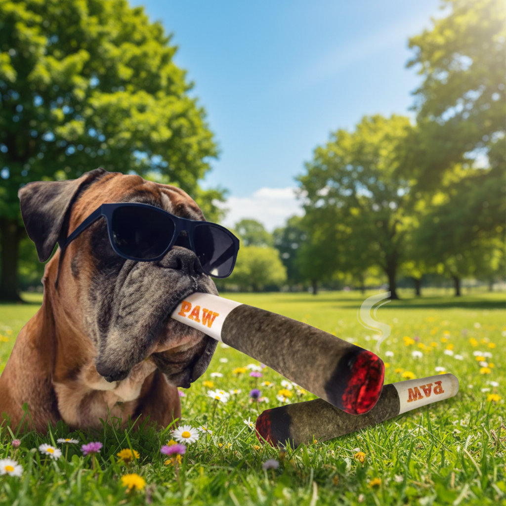 Cigar Design Plush Dog Toy — Funny Interactive Chew Toy for Small & Medium Dogs