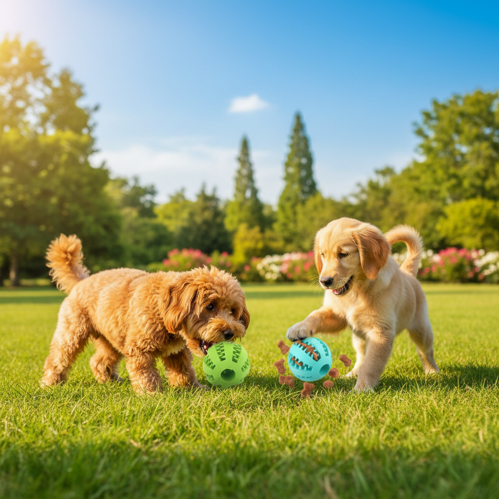 Rubber Chew Ball - Dental Care & Treat Dispensing for Dogs