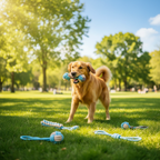 Cotton Rope Ball Toy - Interactive Toothbrush for Dogs of All Sizes