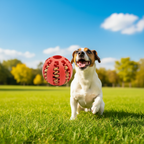 Bite Resistant Treat Feeder Ball - Durable Toy for Dogs with Tooth Cleaning Benefits