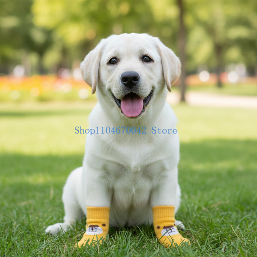 Winter Dog Knee Socks – Cotton Knit Leg Warmers for Small to Large Dogs