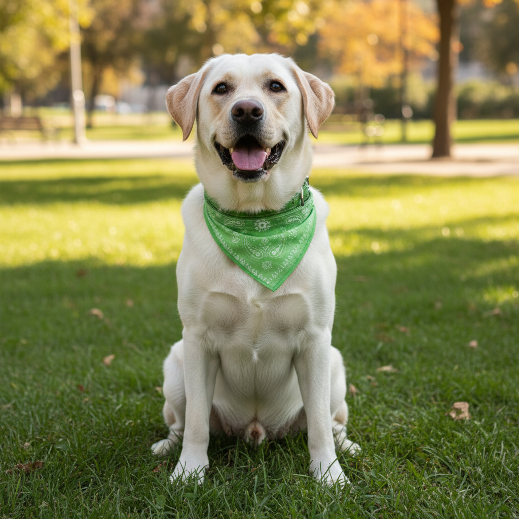 PetCare Dog Bandana – Cotton Multicolor Neckerchief, 1pc