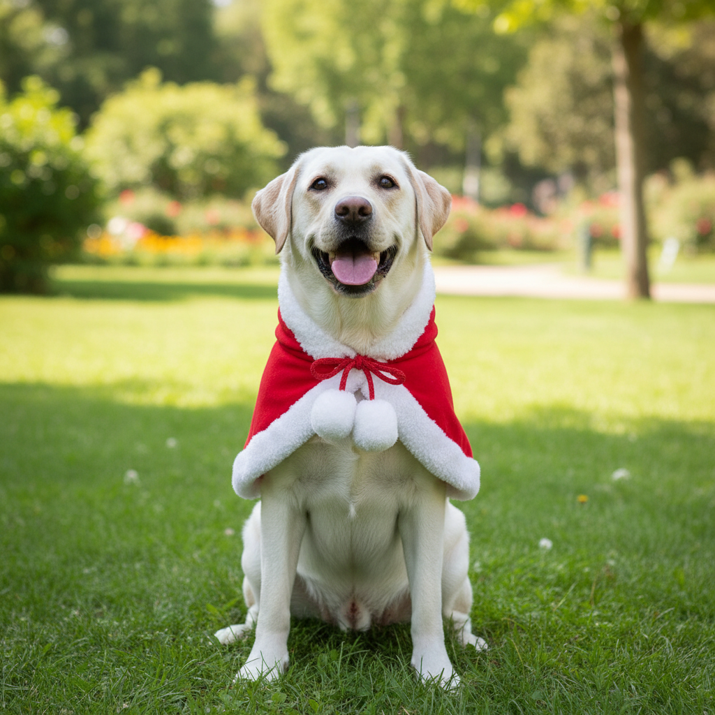 Dog Elf Cape – Small | Holiday Cosplay Costume | Elf Green