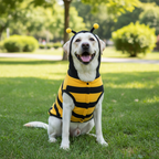Bee-Themed Dog Hoodie Fleece – All Seasons Warm Pullover XP0073