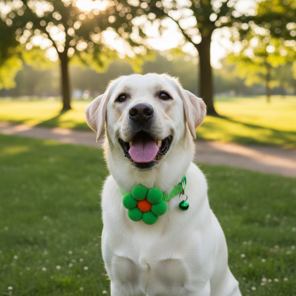 Moonbiffycn Cotton Bowknot Bell Collar for Small Dogs