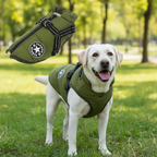 Large Dog Jacket with Built-In Harness – Waterproof Winter Coat