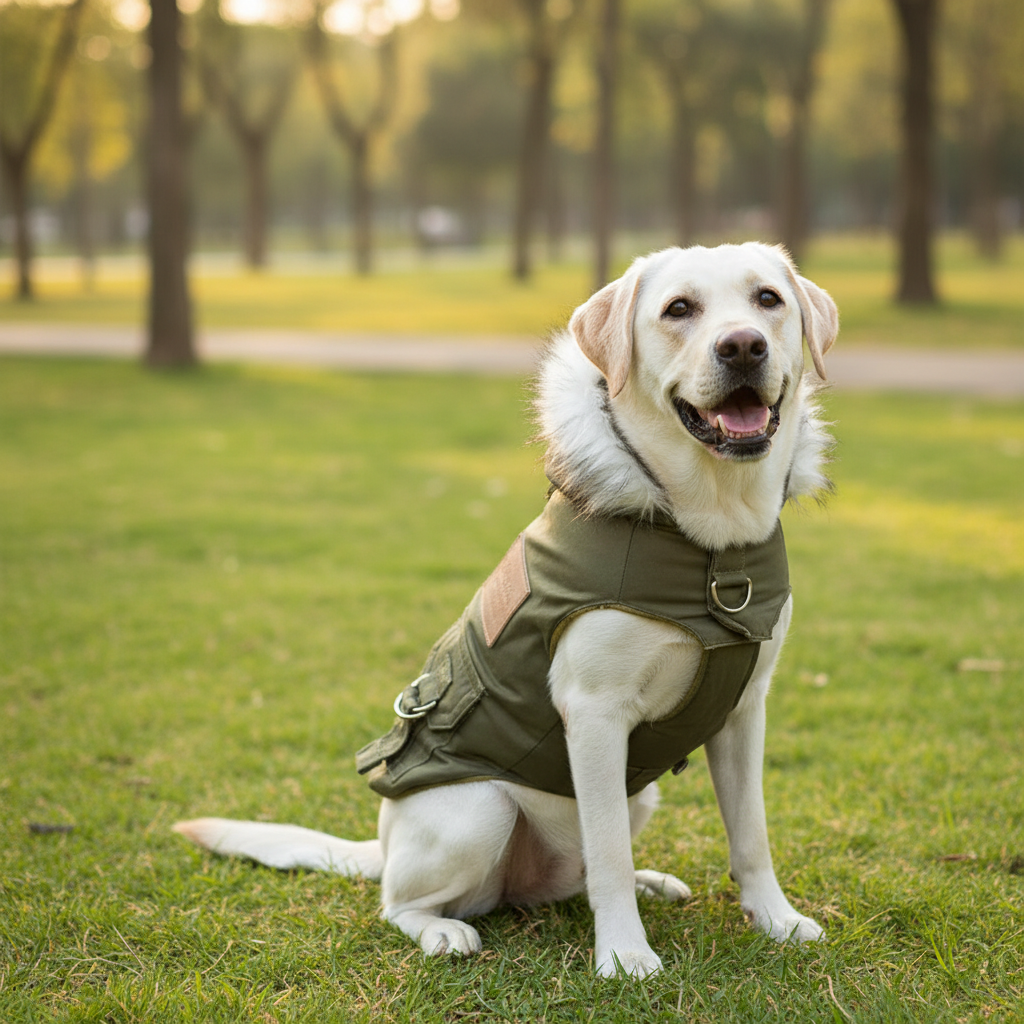 Winter Dog Coat Hoodie – Warm Windproof Pet Jacket