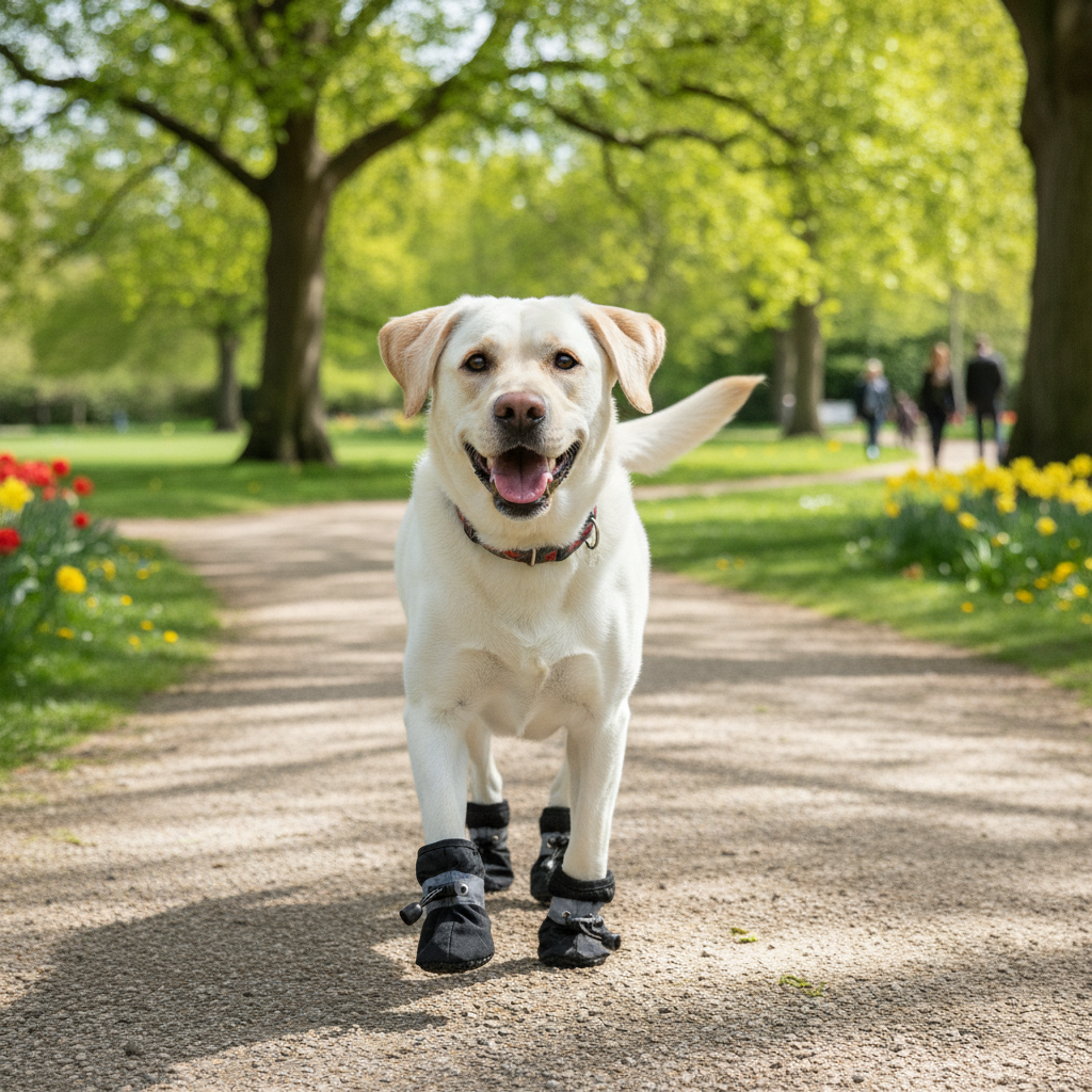 Dog Anti-Slip Boots – Warm Rain Snow Paw Shoes (4 Pack)