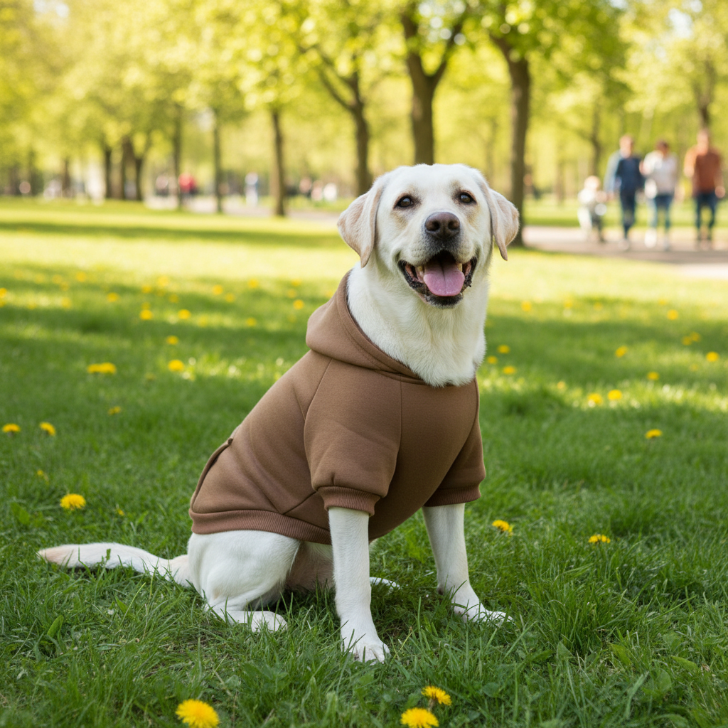 Dog Hooded Sweatshirt – Warm Winter Coat for Small Dogs