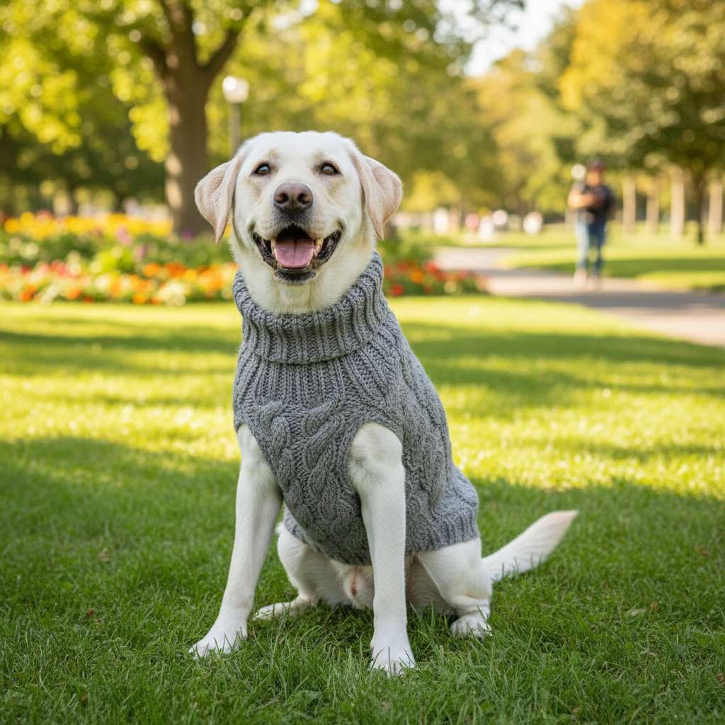 Knitted Dog Coat – Cotton Warm Sweater for Small Dogs