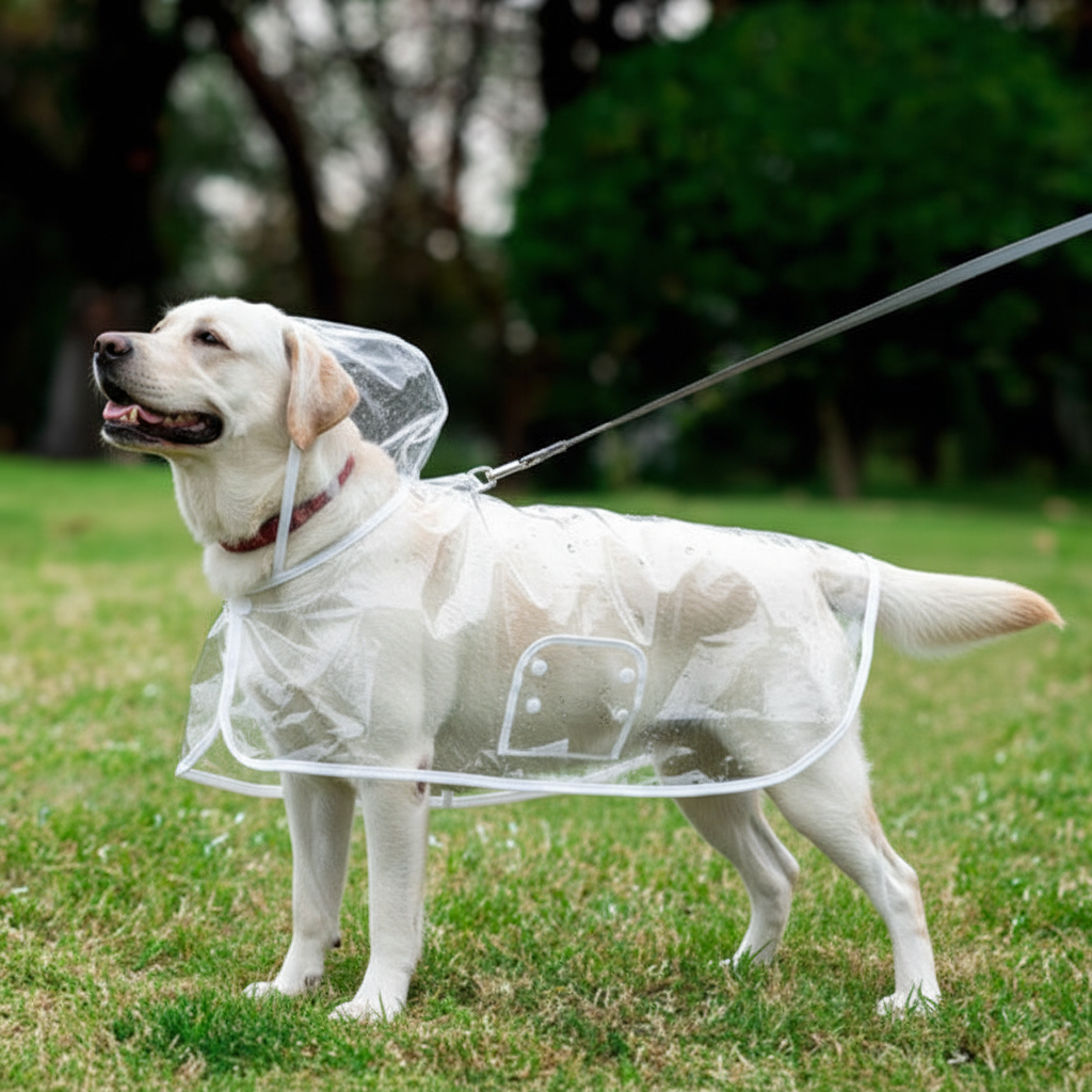 Clear EVA Dog Raincoat – Waterproof Windproof Jacket