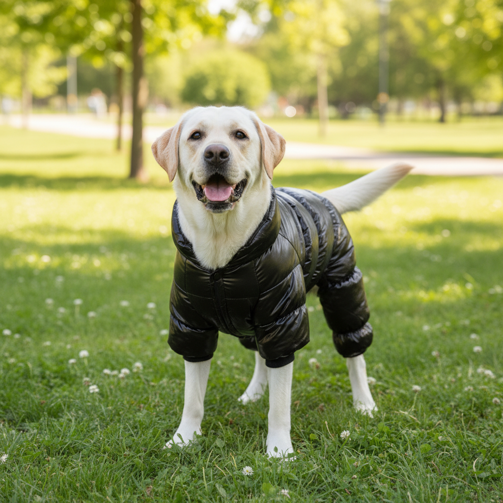 Winter Cotton Dog Coat – Thick Plush Warm Jacket