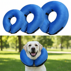 Inflatable Dog Recovery Collar – Soft Protective Cone Blue S- L