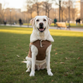 Velvet Dog Vest Coat – Fleece Lined Sleeveless Winter Jacket Black