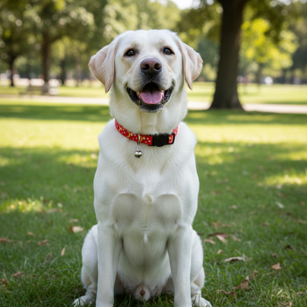 Star & Moon Cartoon Pet Collar – Reflective Breakaway with Bell