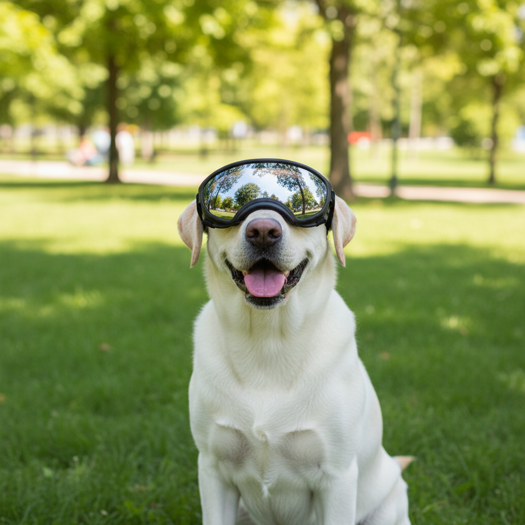 Dog Goggles with UV Protection – Anti-Fog Adjustable Eye Protection