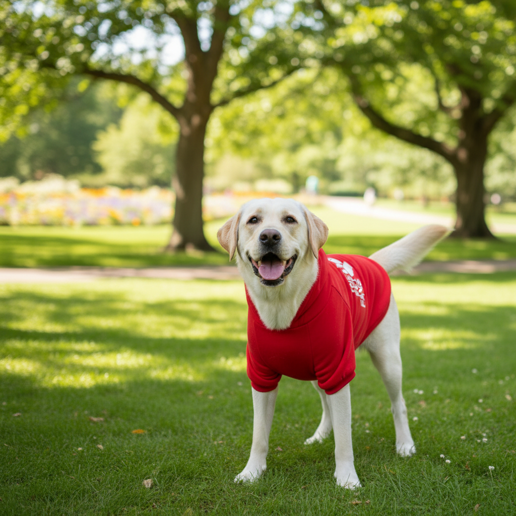 Winter Dog Hoodie for Labrador – Cotton All-Season Warm Coat