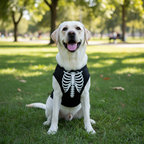 Skeleton Dog Vest Costume – Halloween Polyester Shirt