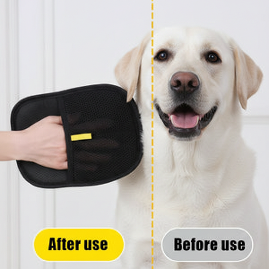 Pet Hair Removal Gloves – Static Electricity Fur Remover