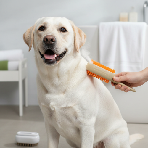 3-in-1 Electric Pet Hair Brush – Steam Spray, Massage & Hair Removal