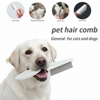 Moonbiffy Dog Grooming Flea Comb – Stainless Steel Hair Brush & Gentle Massage Tool