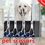 Professional 5-Piece Dog Grooming Scissors Set - Safety Round Tip Stainless Steel Kit