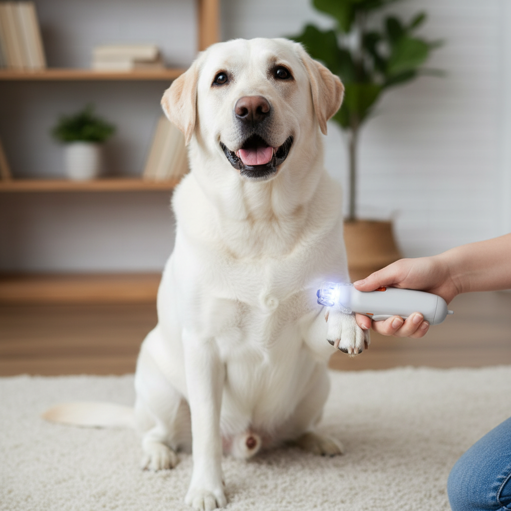 LED Pet Nail Clipper with Safety Light - Stainless Steel Trimmer for Dogs