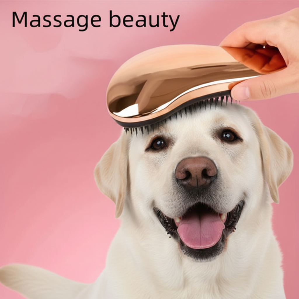 Dog Undercoat Rake & Deshedding Brush - Heavy-Duty Grooming Tool