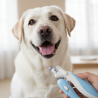 LED Light Dog Nail Clippers - Safe Stainless Steel Paw Trimmer for Dogs