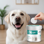 130 Pcs Dog Eye and Ear Wipes for Gentle Tear Stain and Ear Cleaning