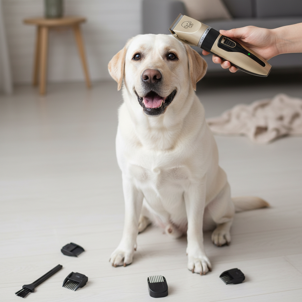 Pet Hair Clipper Set with Ceramic Blades for Dogs and Puppies