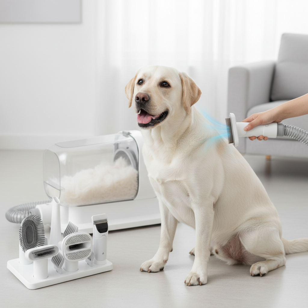 ATUBAN Dog Grooming Vacuum & Pet Grooming Kit with 2.3L Dust Cup