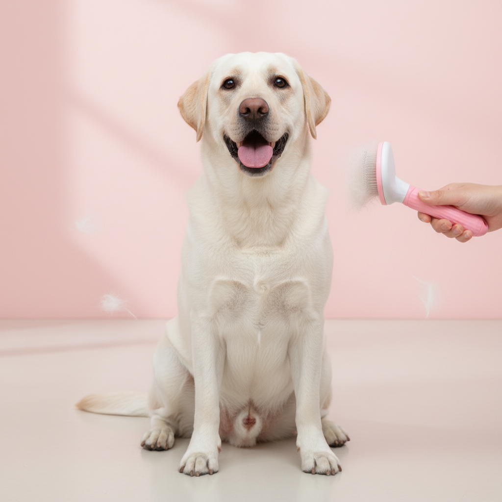 Dog Hair Brush & Pet Hair Remover – Slicker Comb for Dogs and Puppies