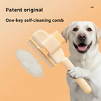 Dog Hair Knot Comb – Self Cleaning Floating Hair Removal Grooming Brush for Dogs