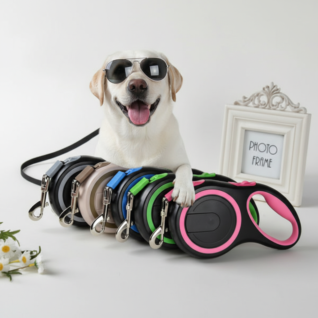 8m Retractable Dog Leash – Heavy Duty Extendable Nylon Training Lead