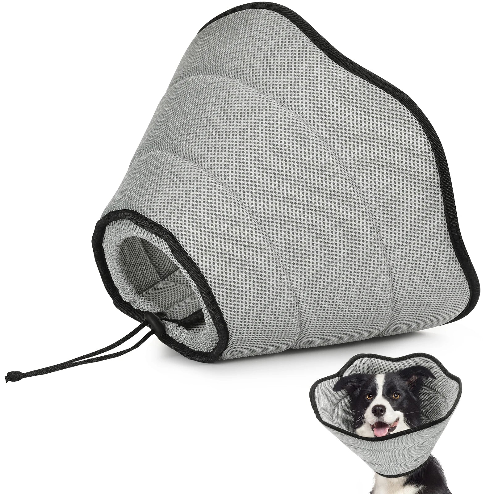 Dog Recovery Cone – Soft Mesh Breathable Collar
