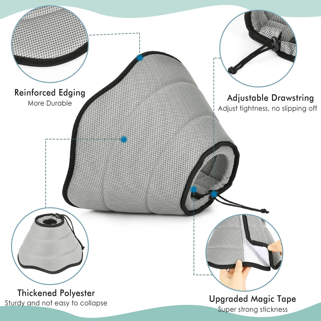 Dog Recovery Cone – Soft Mesh Breathable Collar