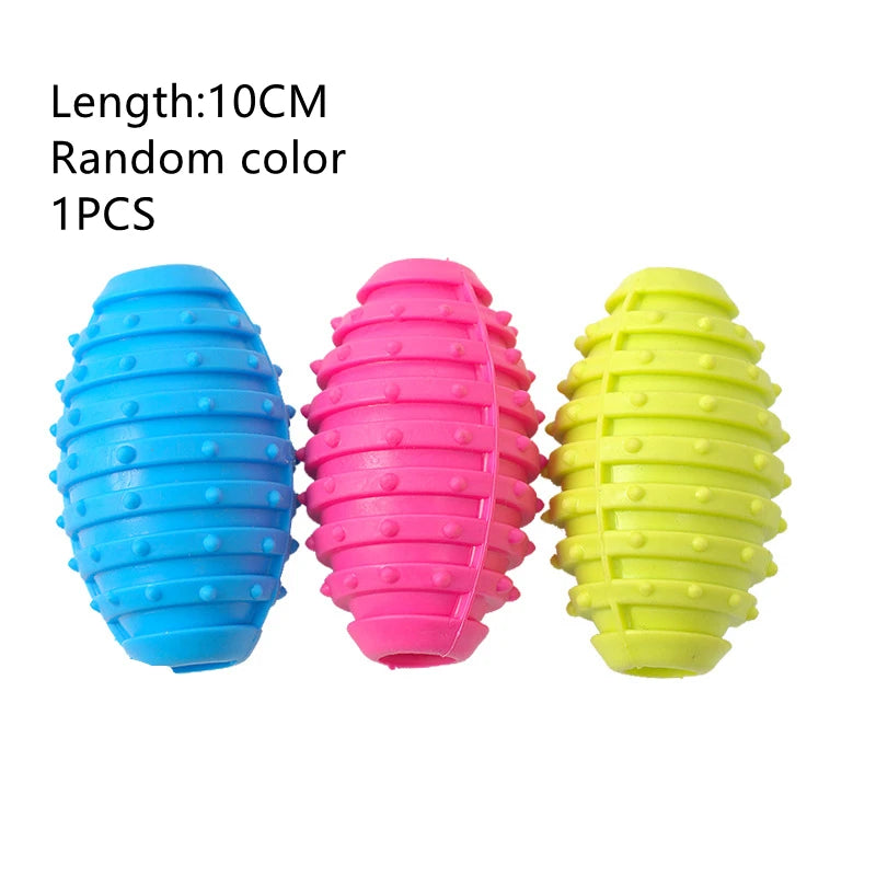 Rubber Bone Molar Toy – Interactive Teeth Cleaning for Puppies & Teething Relief