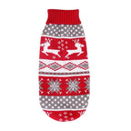 Christmas Dog Sweater – Red Wool Knit Holiday Pullover