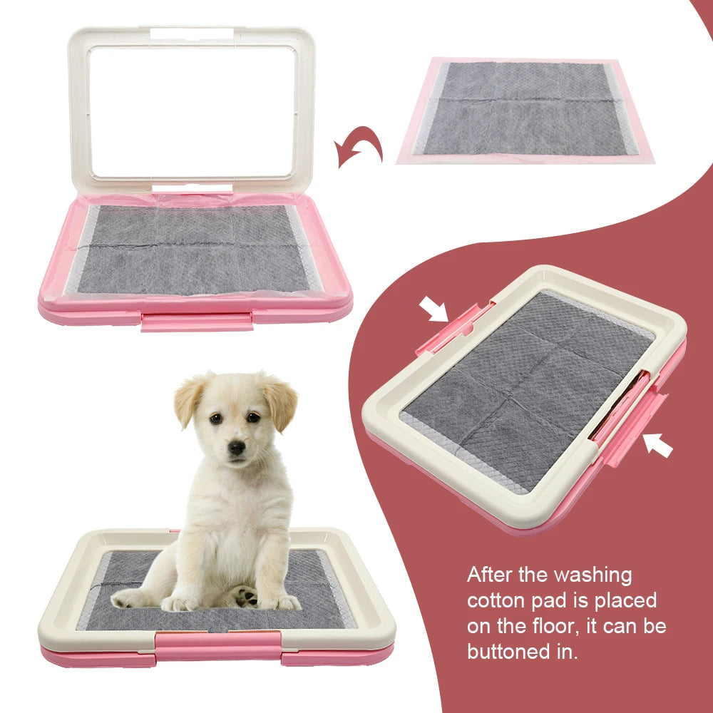 Portable Dog Potty Tray – Indoor Training Toilet